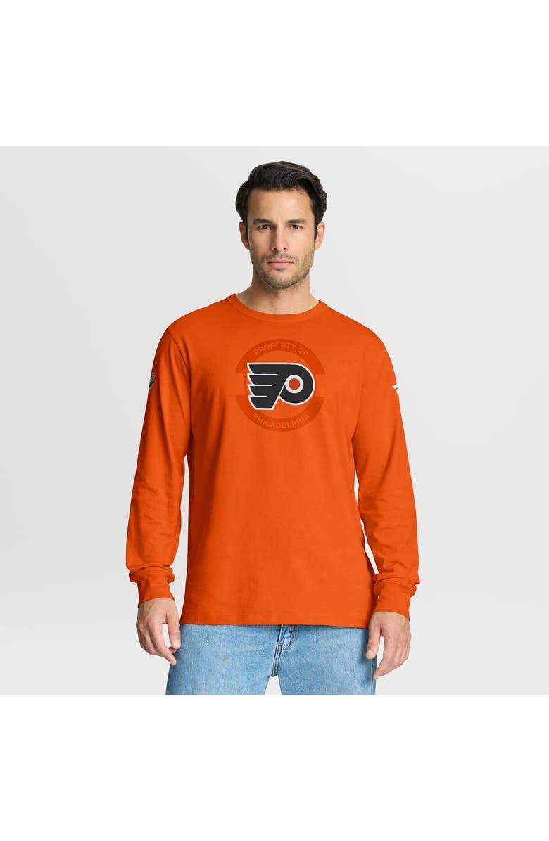FANATICS Men
s Fanatics Orange Philadelphia Flyers Authentic Pro Property Of Practice Long Sleeve T-Shirt, Main, color, Orange