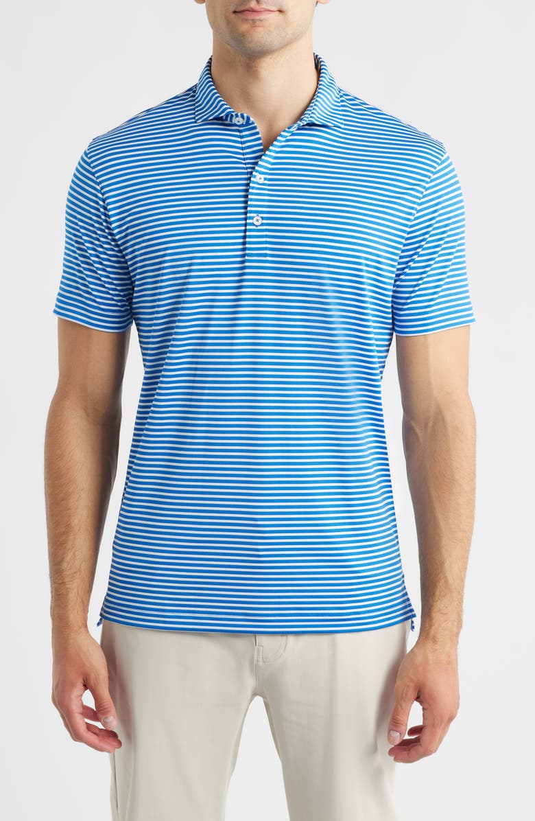 johnnie-O Rex Stripe Performance Jersey Polo, Main, color,
