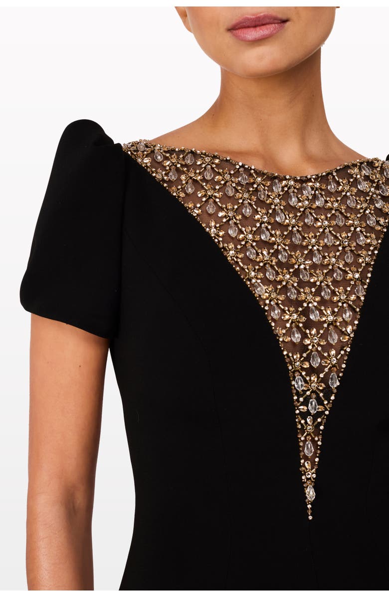 Jenny Packham Empress puff-sleeve crystal-embellished maxi dress, Alternate, color,