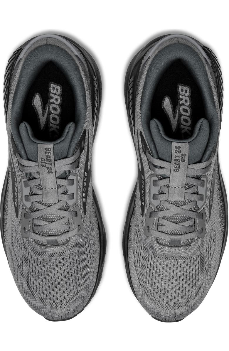 Brooks Beast GTS 24 Running Shoe, Alternate, color, Primer Grey/ Ebony