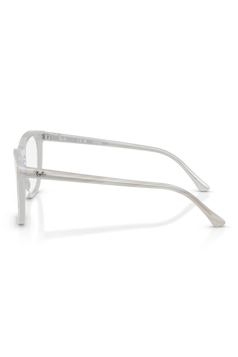 RB2210V 53mm Square Optical Glasses, Alternate, color, BLUE