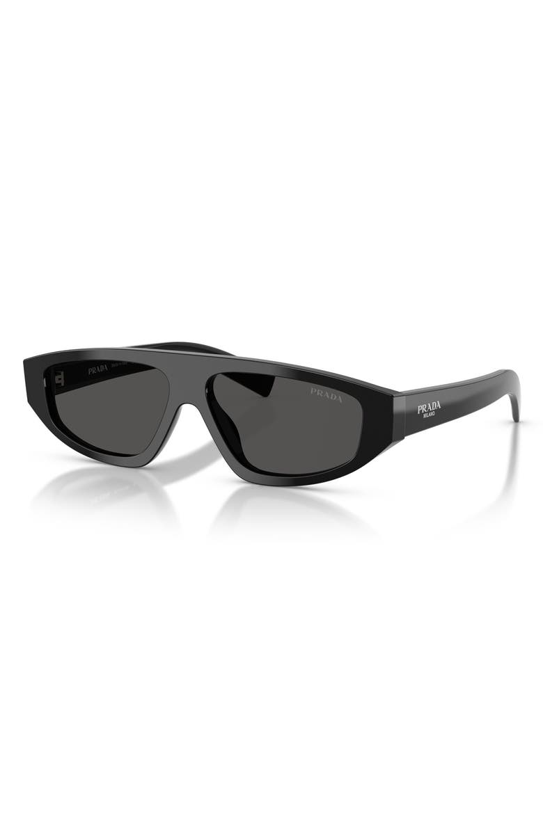 Prada 58mm Irregular Sunglasses, Alternate, color, 