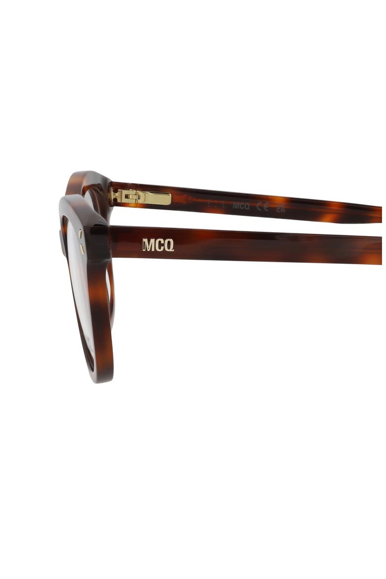 47mm Cat Eye Optical Glasses, Alternate, color, HAVANA HAVANA TRANSPARENT