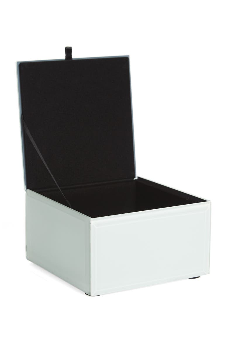 White Agate Jewelry Box, Alternate, color, WHITE