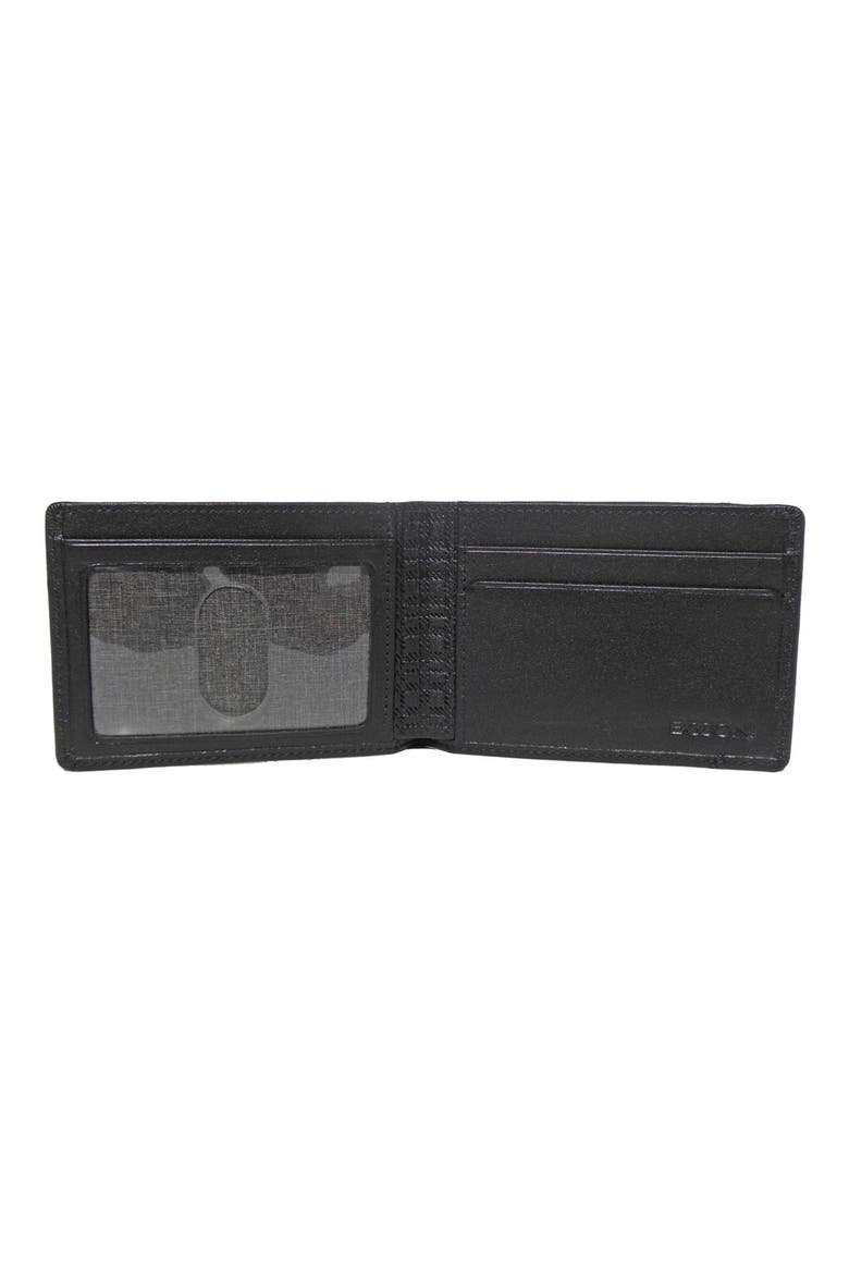 Grant Slimster Leather Wallet, Alternate, color, BLACK/ GREY