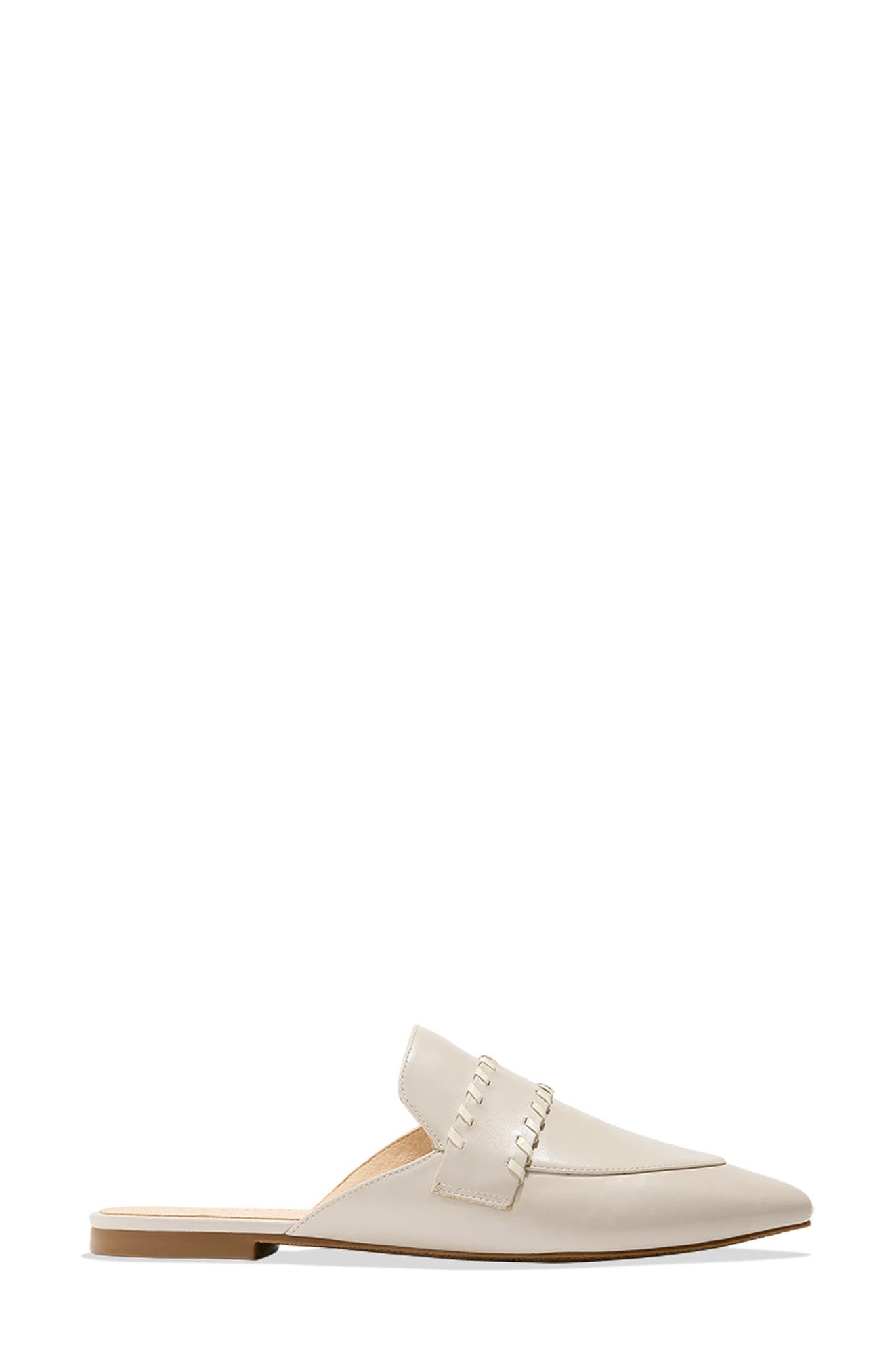 Jack Rogers Beacon Stitch Pointed Toe Mule, Alternate, color, Pumice/ Ivory