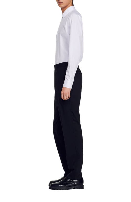 Sandro New Delta Elasticated Trousers In Black