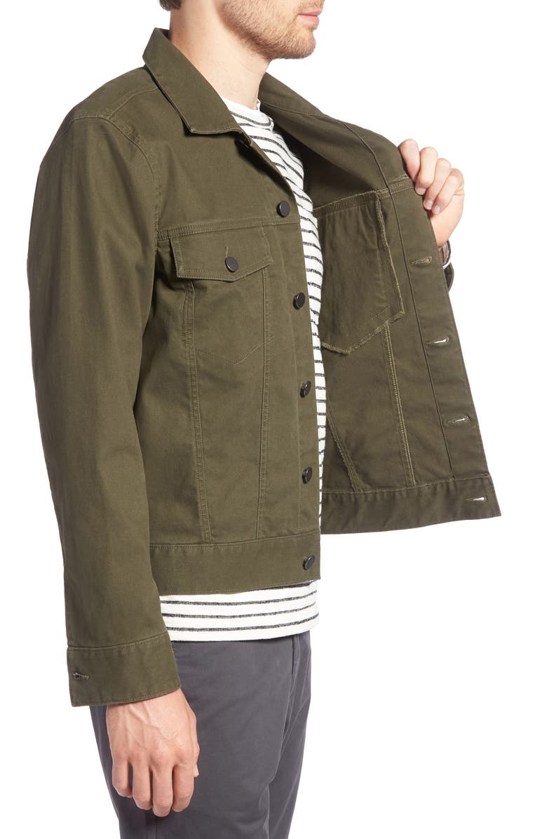 1901 Stretch Cotton Trucker Jacket, Alternate, color, 