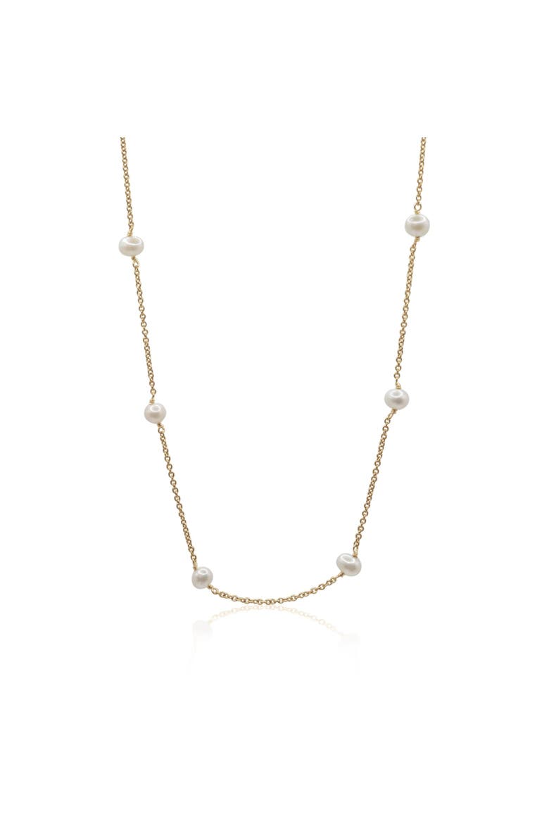 Lo Freshwater Pearl & Gold Chain Necklace, Main, color, Gold