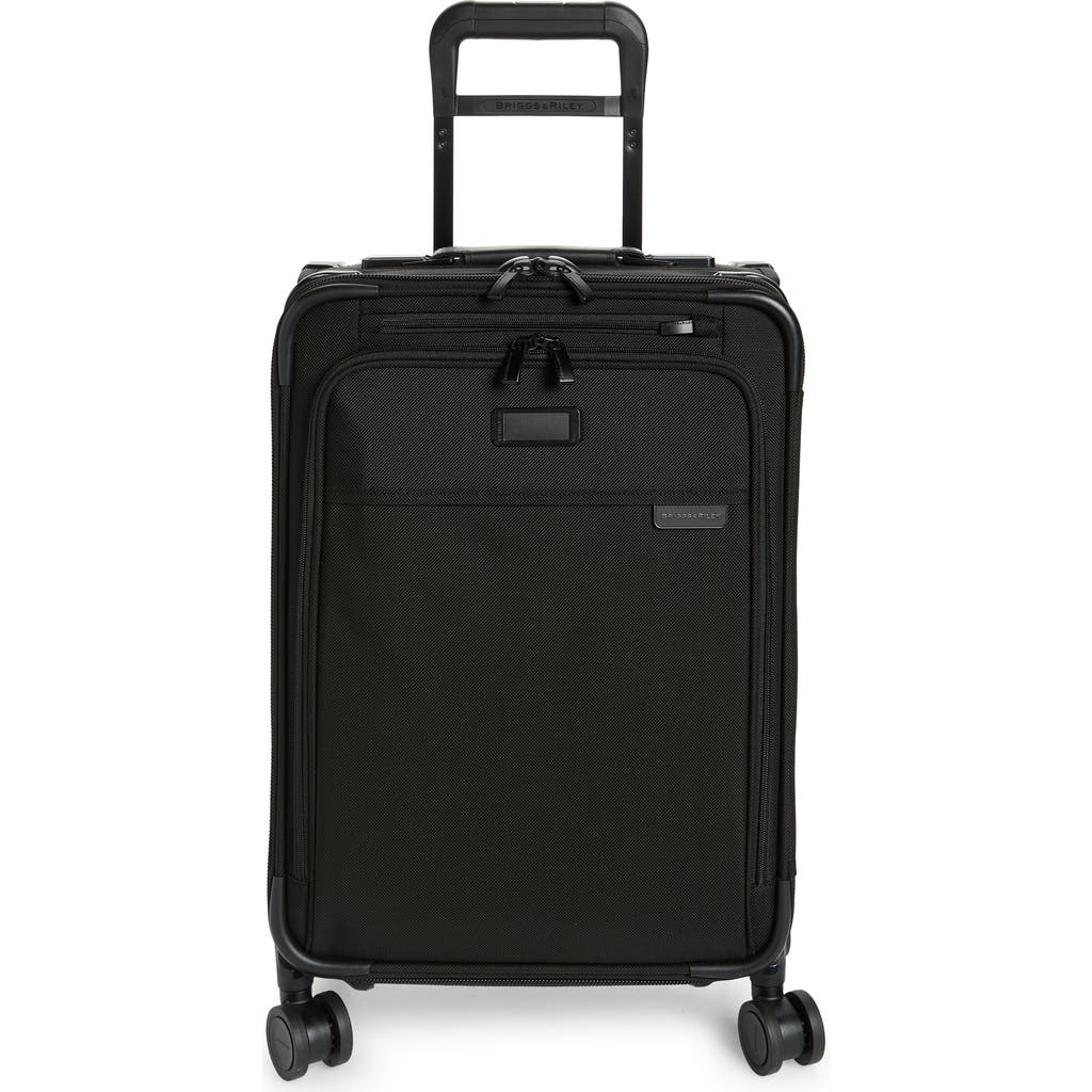 Briggs & Riley Baseline Essential 22-inch Expandable Spinner Carry-on Bag In Black