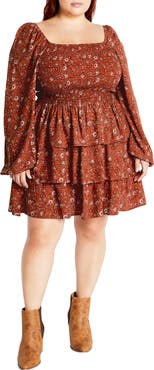 City Chic Piper Floral Minidress