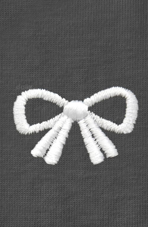 Dalix Womens Bow Jersey Tee In Gray
