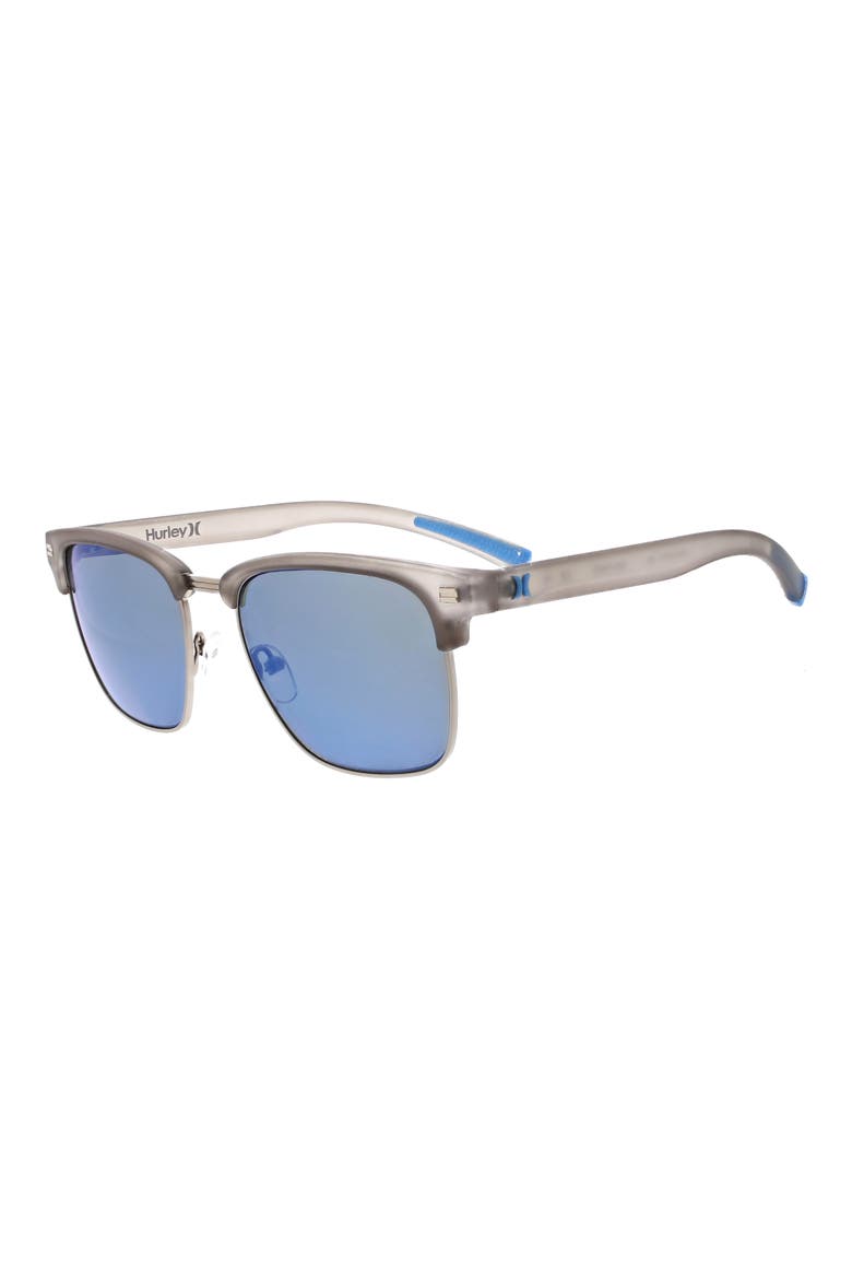 Halfway 56mm Polarized Browline Sunglasses, Alternate, color, GREY DEMI