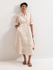 Phase Eight Delphine Belted Midi Shirt Dress
