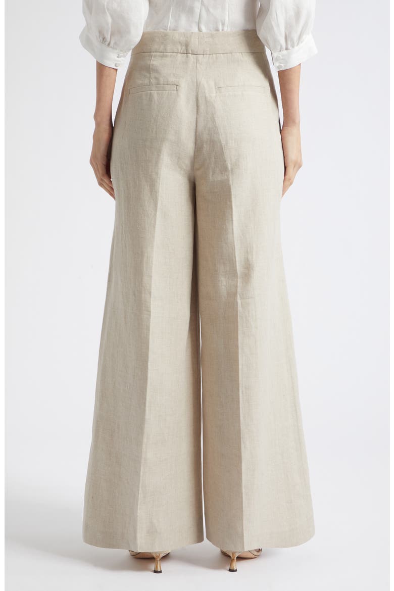 Kit Wide Leg Linen Pants, Alternate, color, NEUTRAL