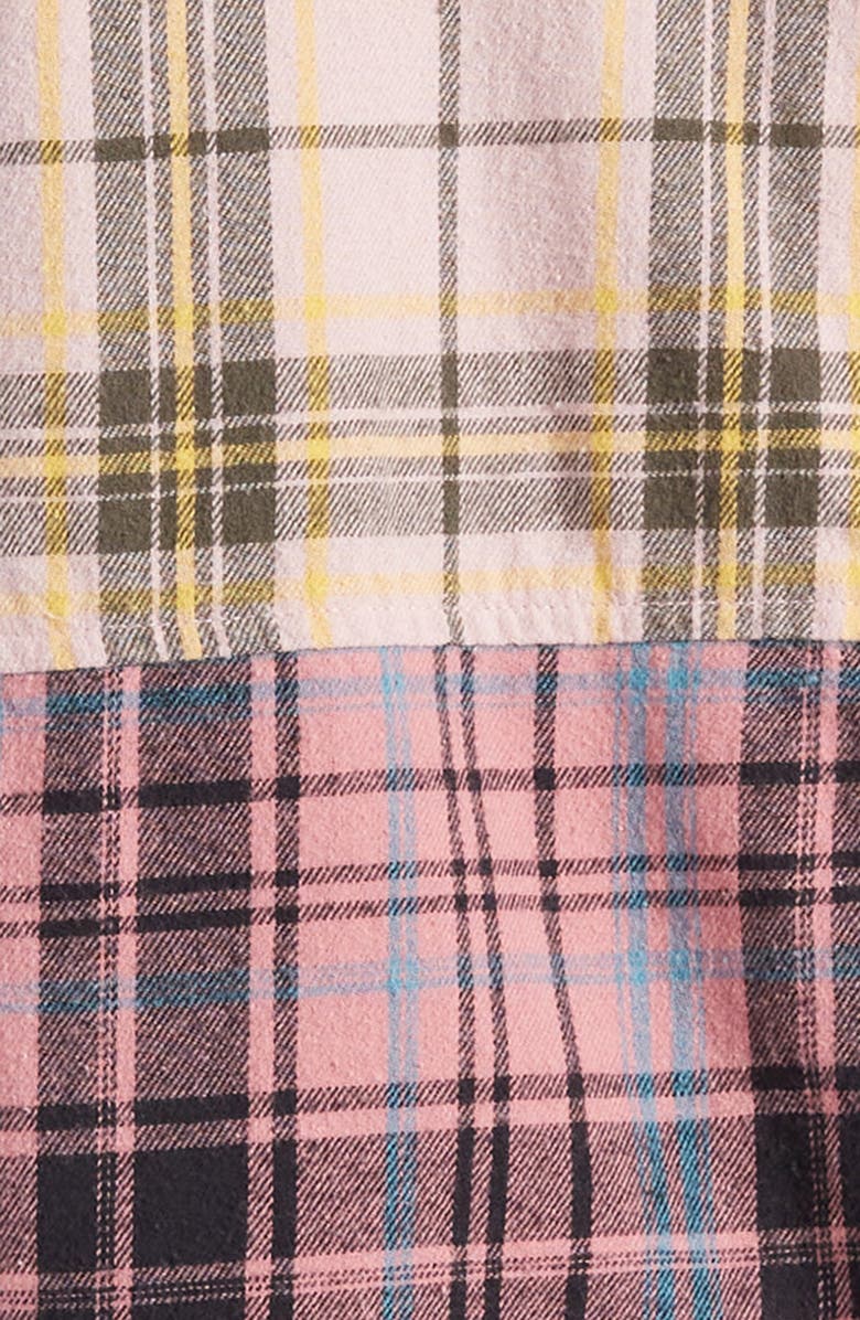 Treasure & Bond Kids' Colorblock Cotton Flannel Shirt, Alternate, color,