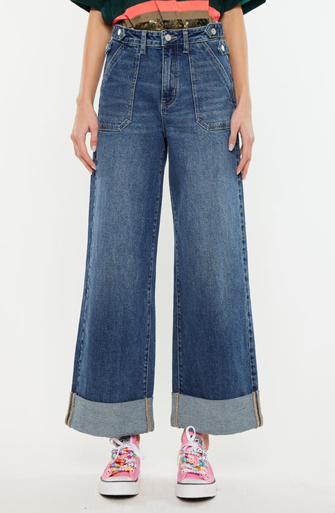 Haylee Ultra High Rise Wide Leg 90s Trousers Jeans