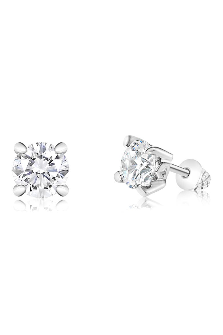 Kids' Cubic Zirconia Stud Earrings, Main, color, CLEAR