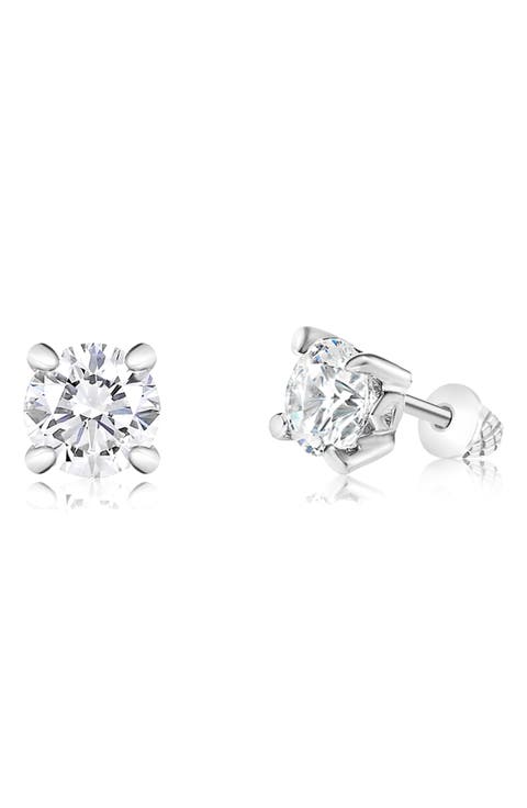 Kids' Cubic Zirconia Stud Earrings