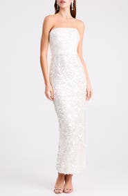 HELSI Leslie Sequin Column Gown