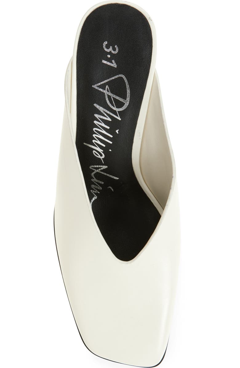 3.1 Phillip Lim Leather Mule, Alternate, color, Antique White