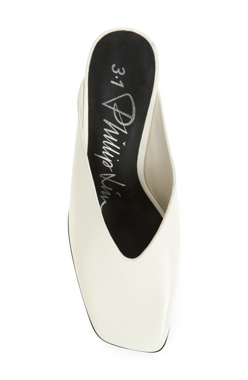 3.1 Phillip Lim Leather Mule In Antique White