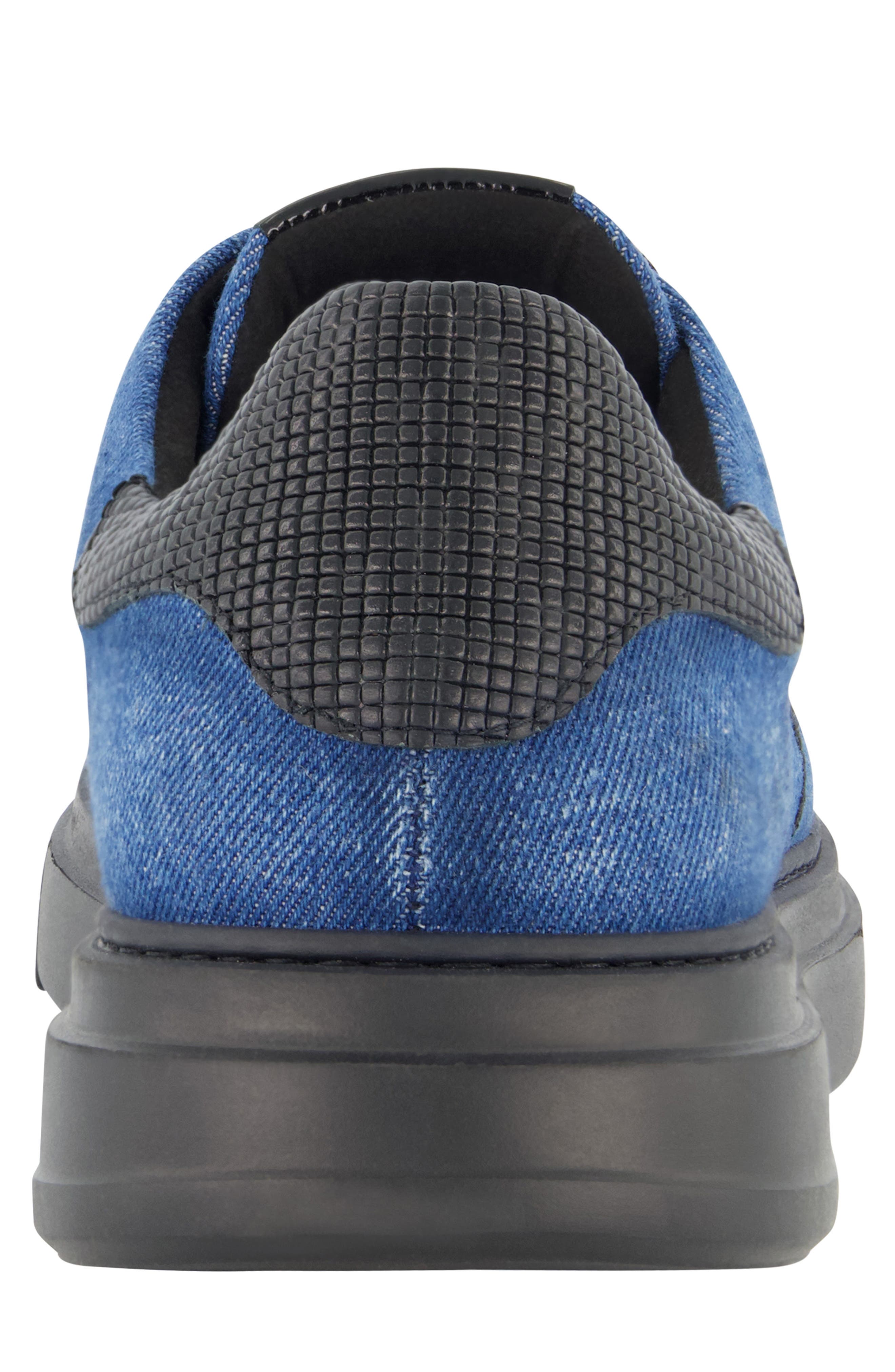 KARL LAGERFELD PARIS Karl Head Profile Sneaker, Alternate, color, Denim Indigo Wash