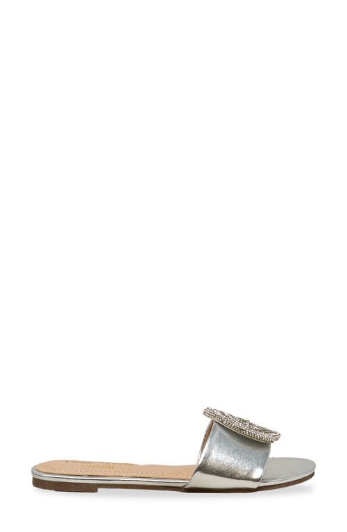 CHASE & CHLOE CHASE AND CHLOE IRMA SPIRAL EMBELLISHED SLIDE SANDAL 