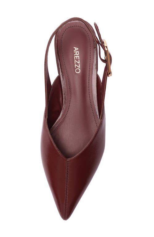Arezzo Fallon Pointed Toe Slingback Flat