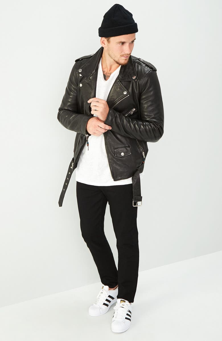 PAIGE Transcend – Lennox Slim Fit Jeans, Alternate, color, Black Shadow