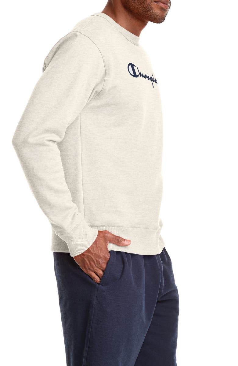 Champion Powerblend Graphic Crew Neck Sweatshirt, Alternate, color, 