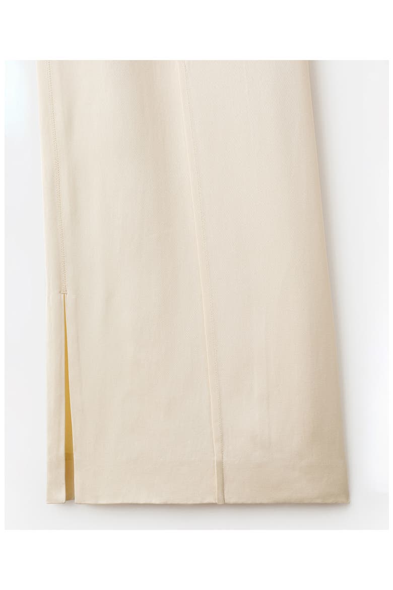 Selection Satin Slit Hem Wide Leg Pants, Alternate, color, VANILLA