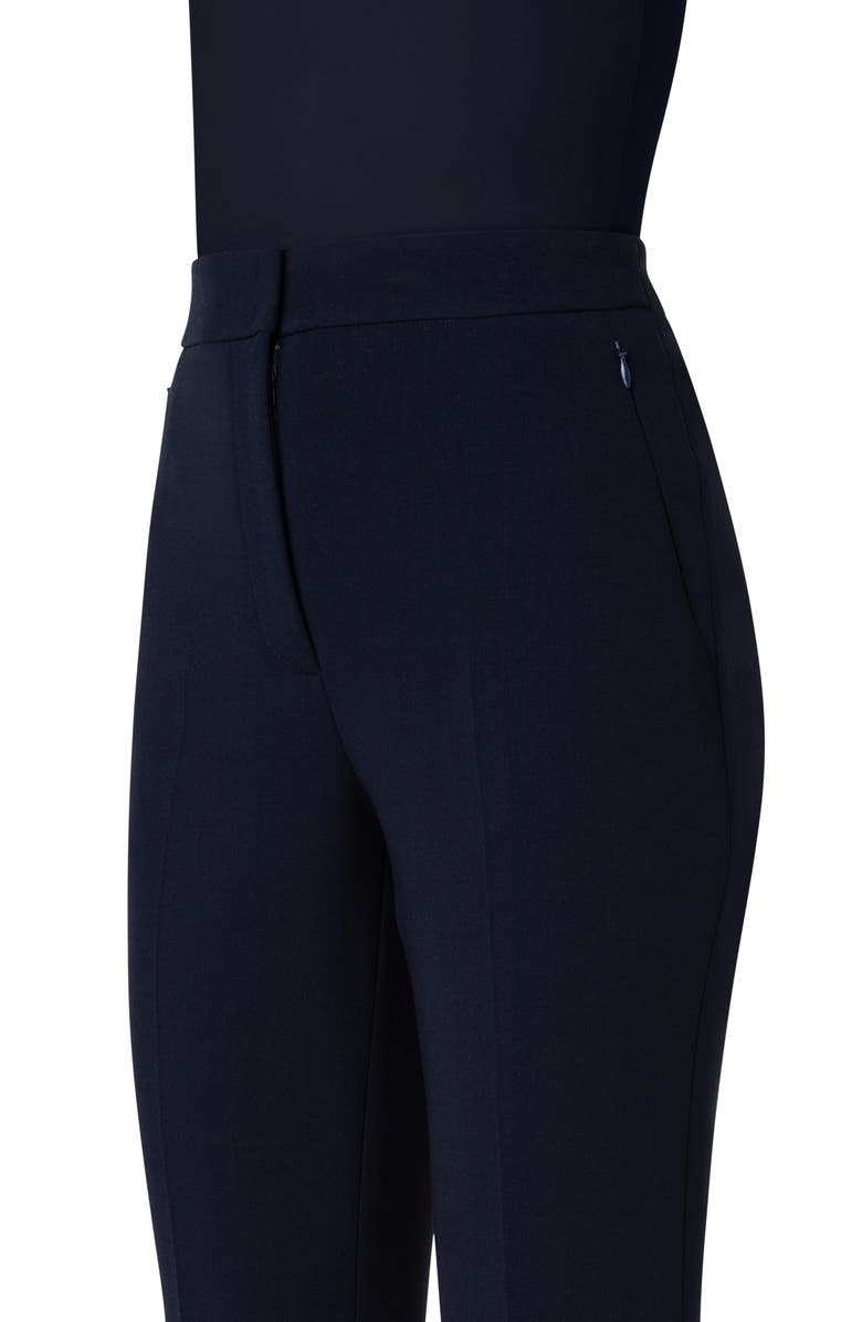 Akris Farida Stretch Wool Bootcut Pants, Alternate, color, 