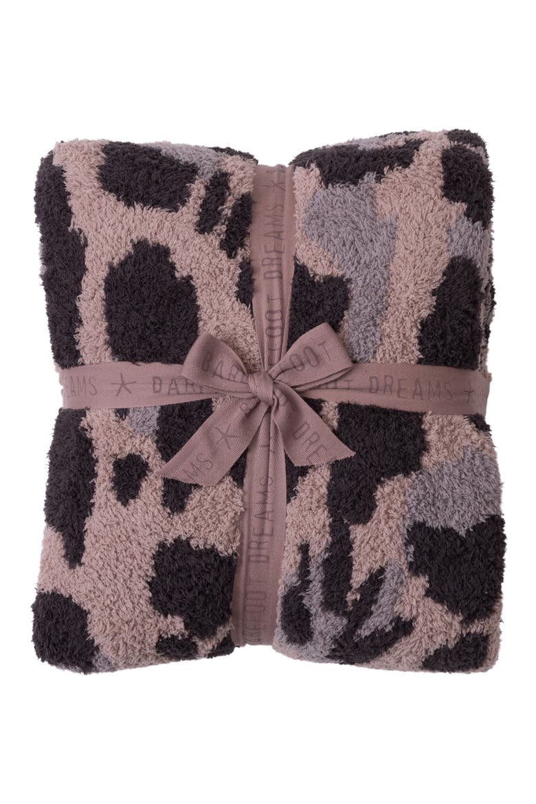 CozyChic® Exploded Leopard Throw Blanket, Main, color, DEEP WILLOW MULTI