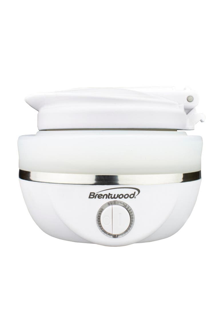 Dual Voltage 3.3 Cup Collapsible Travel Kettle, Alternate, color, White