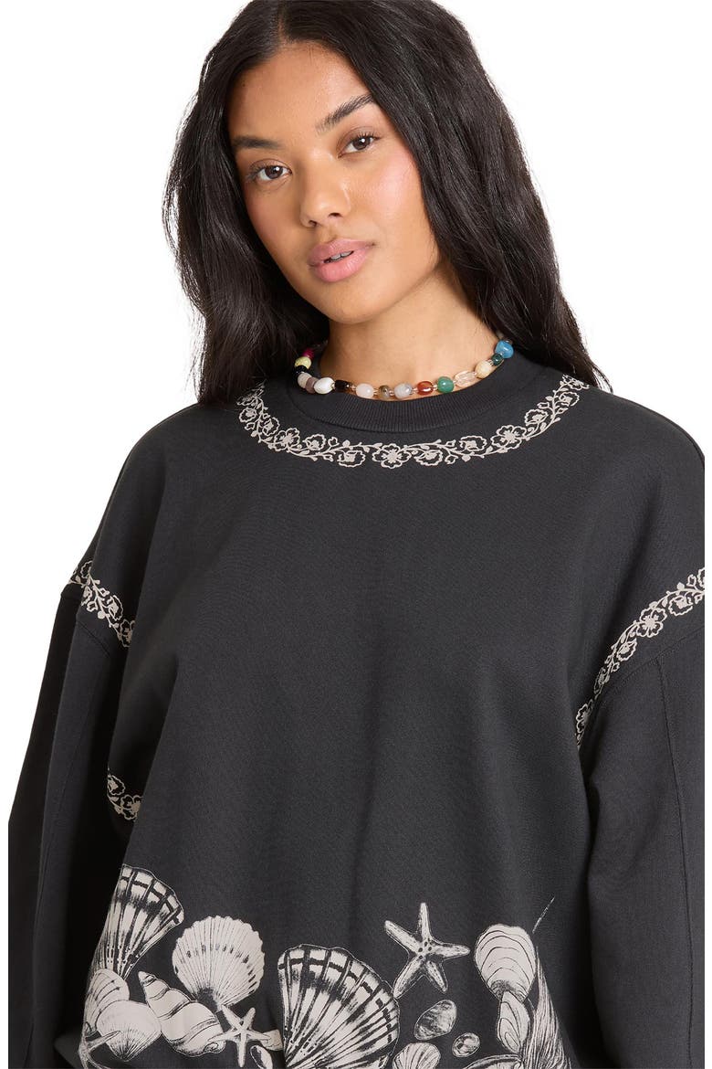 Sea Treasure Kendal Graphic Sweatshirt, Alternate, color, BLACK SANDS