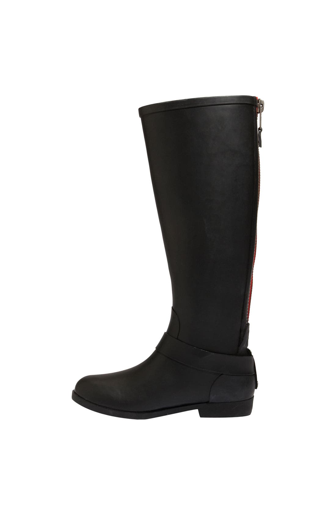 Steve Madden 'Tsunamii' Contrast Zip Rain Boot, Alternate, color, 