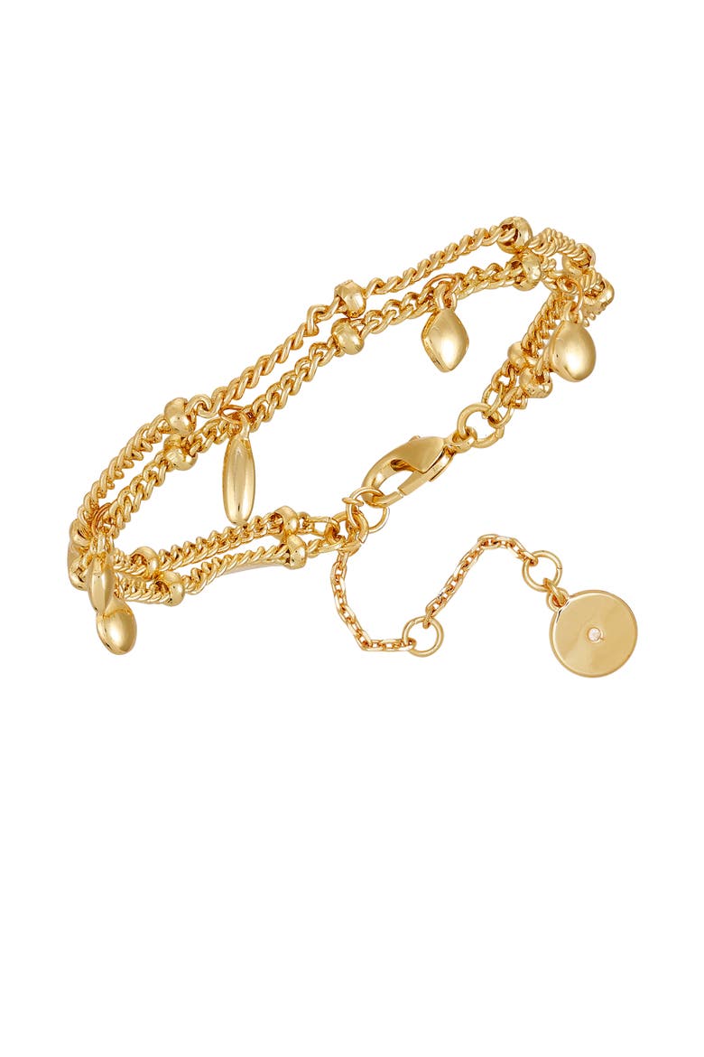 Delicate Charm Gold- Bracelet, Alternate, color, 14K Gold Plated