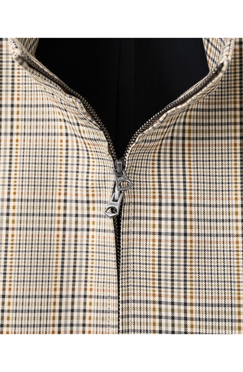 MANGO Prince of Whales Jacket, Alternate, color, Grey