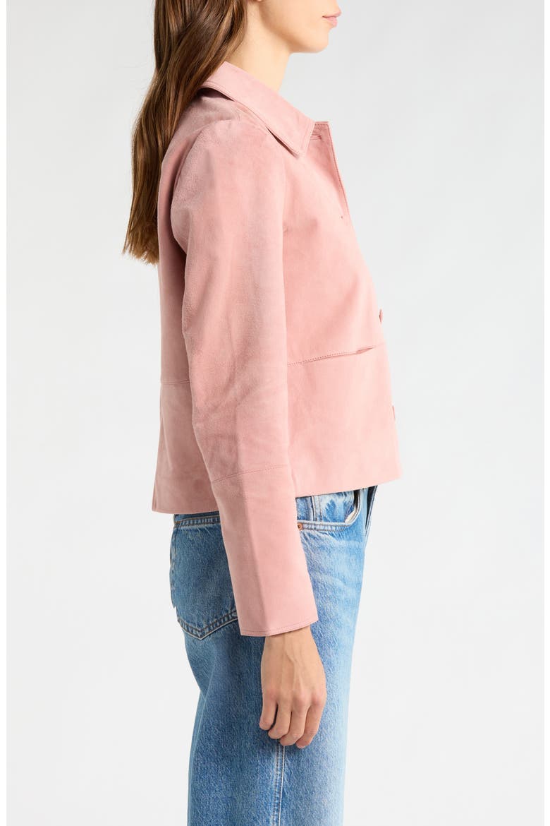 Suede Jacket, Alternate, color, PINK