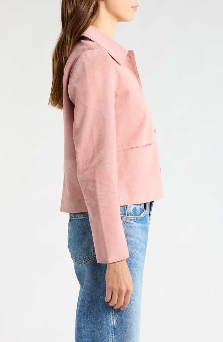 Caslon<sup>®</sup> Suede Jacket, Alternate, color, Pink