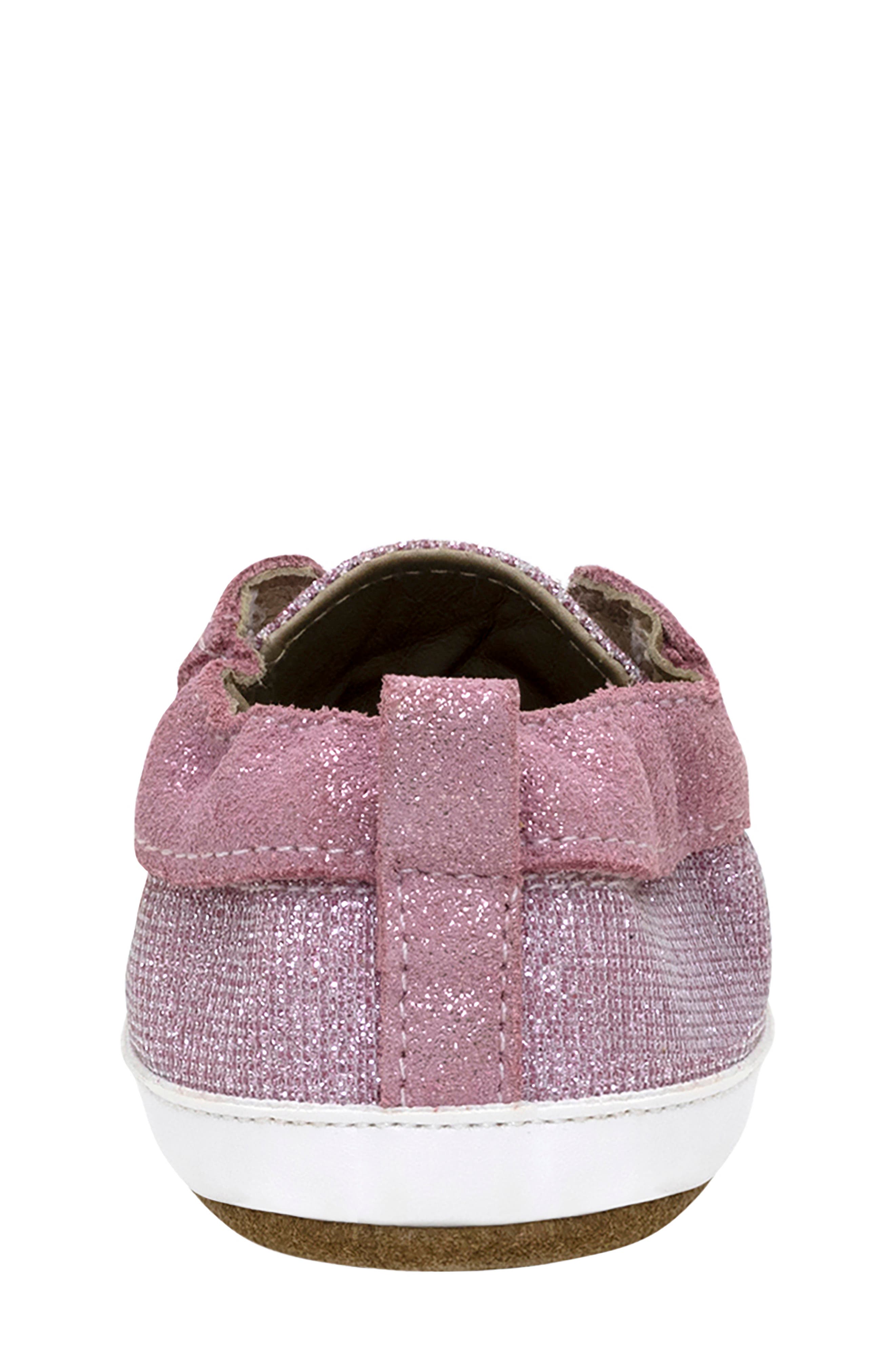 Robeez<sup>®</sup> Stylish Staci Crib Shoe, Alternate, color, Light Pastel Pink