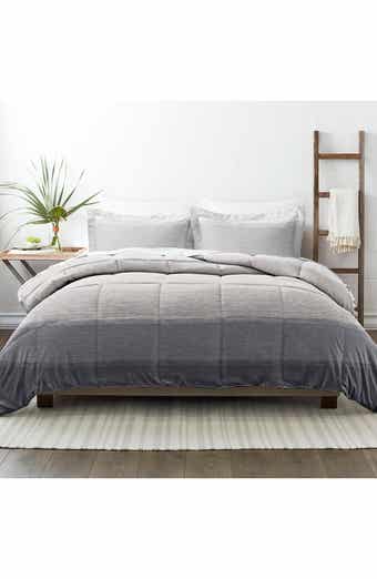 HOMESPUN HOME SPUN Premium Ultra Soft Gray Ombré Down-Alternative Comforter