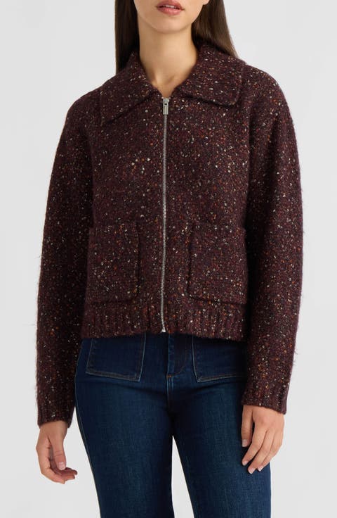 Zip Front Sweater Jacket