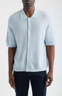Short Sleeve Wool Cardigan