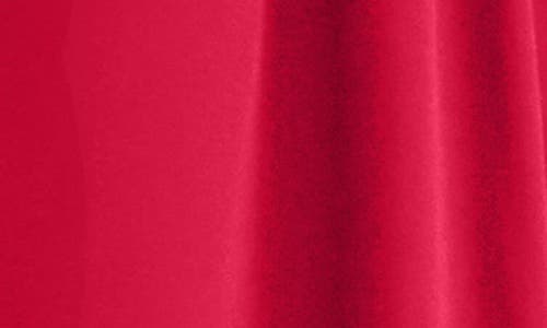 Misook Mock Neck Button Front Midi Dress In Red