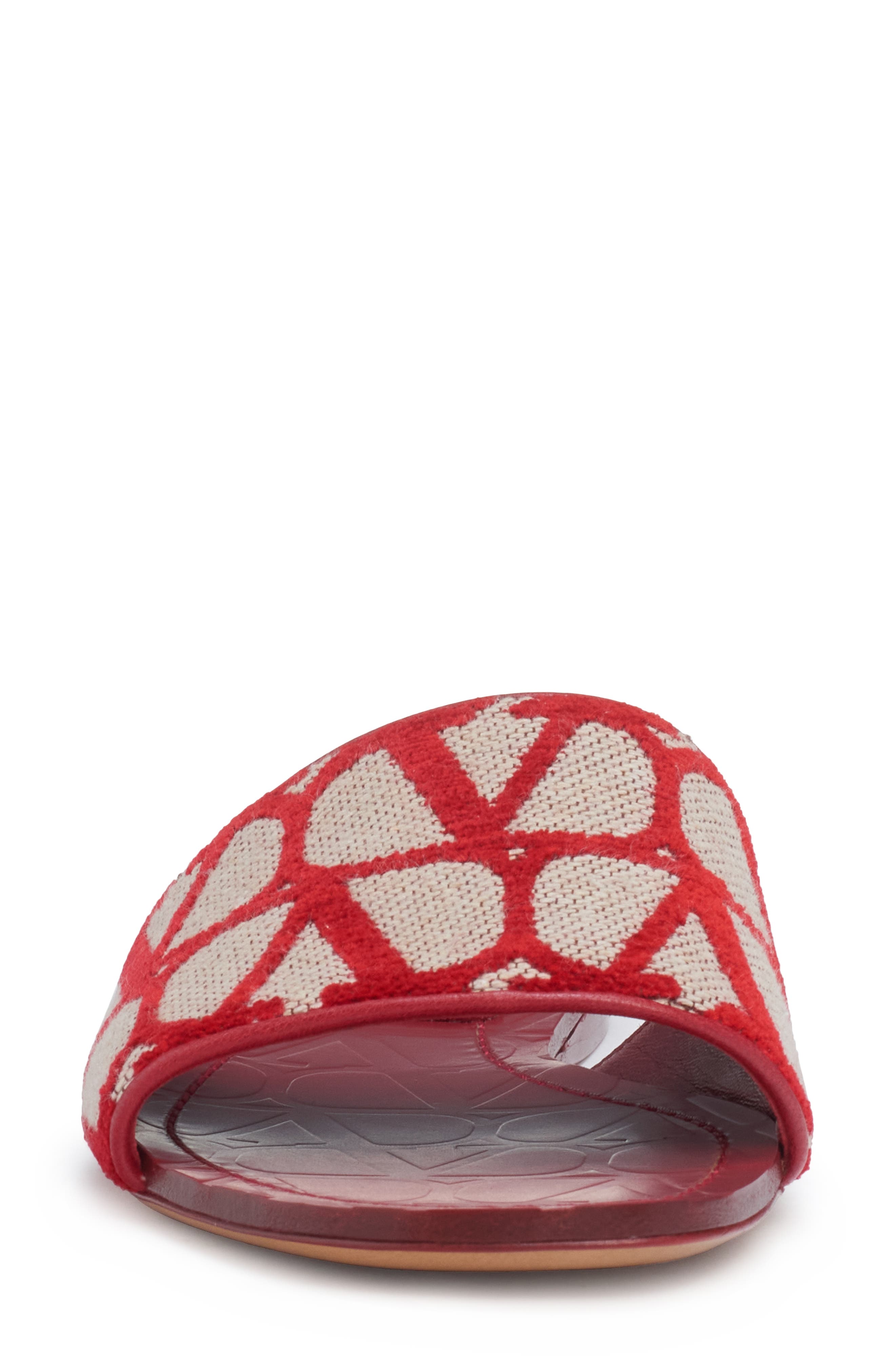 Valentino Garavani VLOGO Canvas Slide Sandal, Alternate, color, 