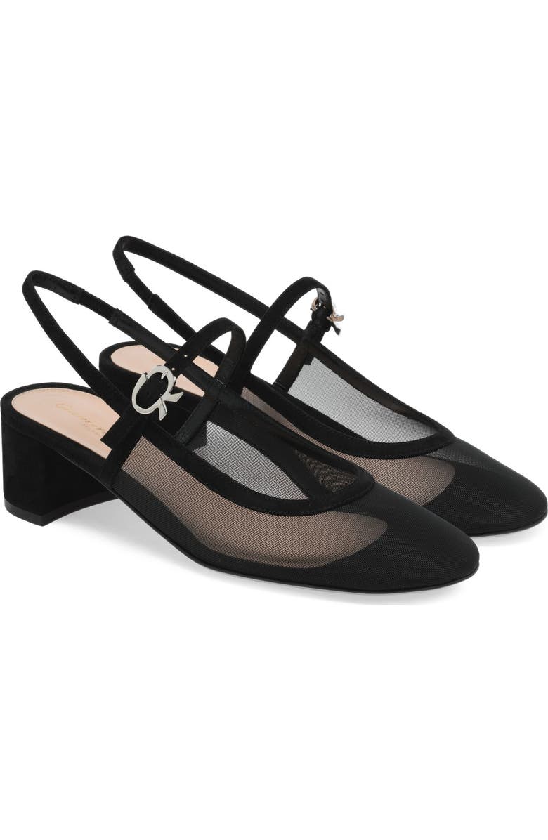 Gianvito Rossi Francoise Sandals, Alternate, color, Black
