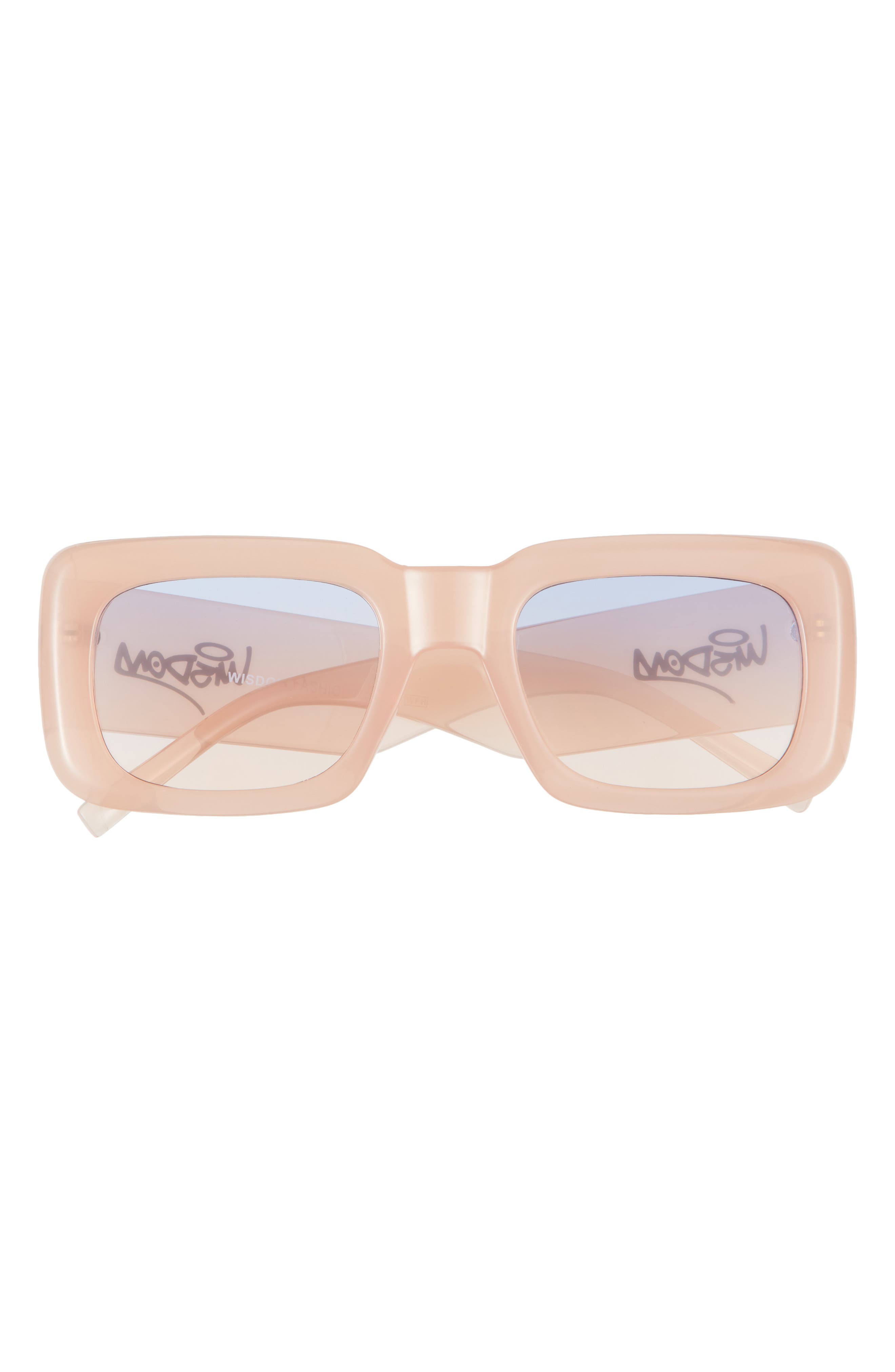 Wisdom Frame 1 52mm Square Sunglasses in Rose Gold 