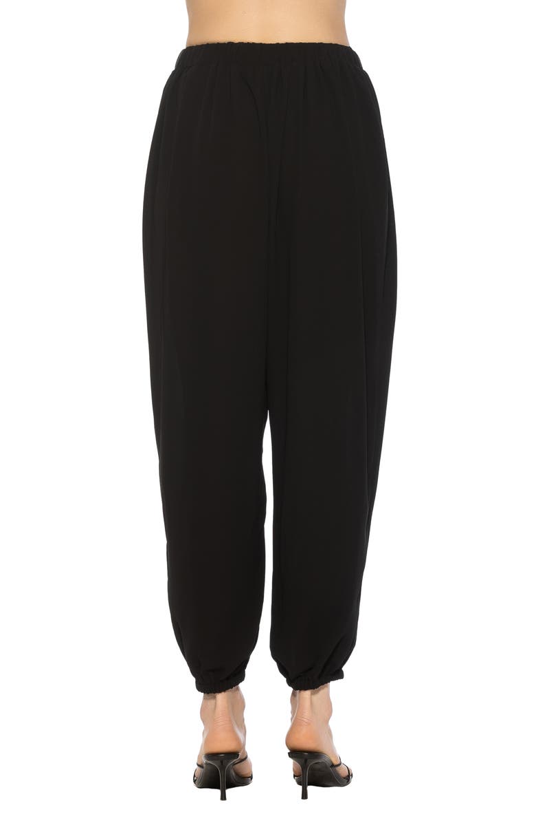 Alexia Admor Silas Draped Balloon Pants, Alternate, color, Black